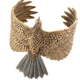 Hawk Cuff Bracelet, Bronze
