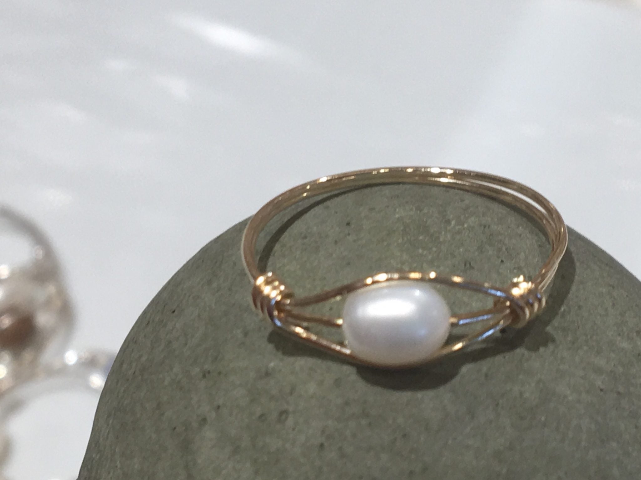 Sweet pearl rings