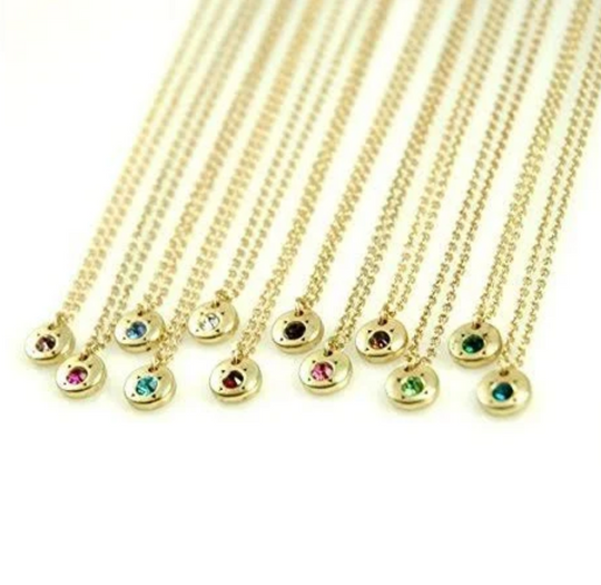 Birthstone in a bottle necklaces - such a sweet gift!