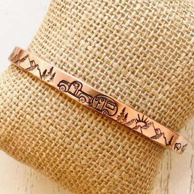 Cute and classic, copper bracelets and rings, made in Idaho