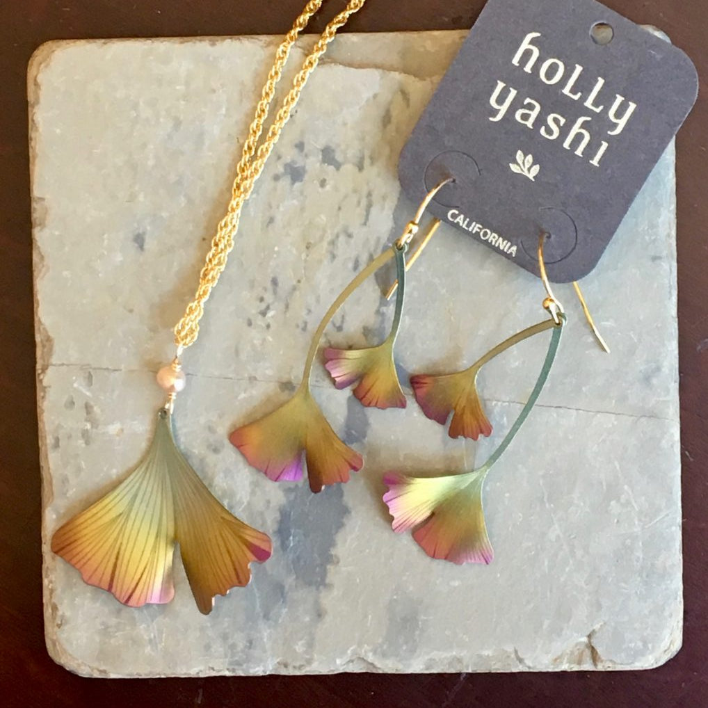 Holly Yashi Ginko Leaf Jewelry