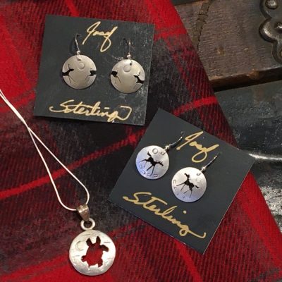 Timeless Symbols in Sterling Silver Necklaces and earrings