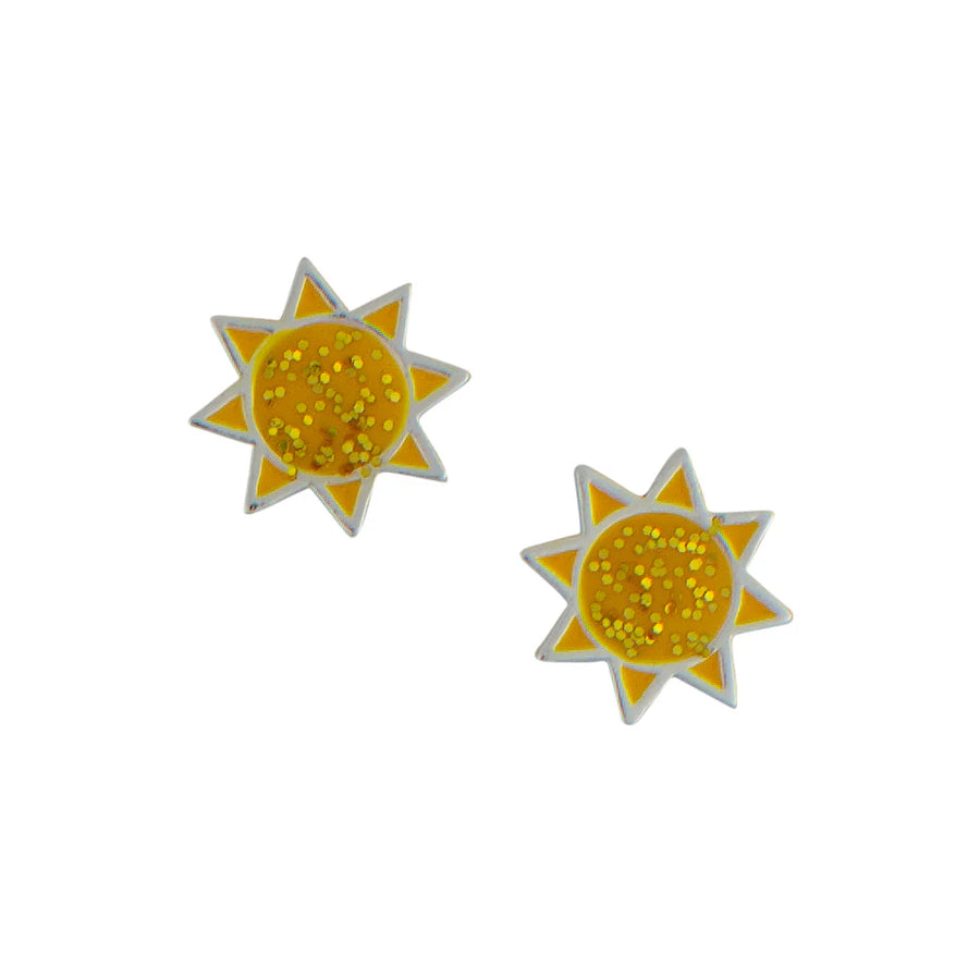 Sunny, sparkle sunshine post earrings
