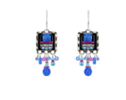 Milano Square w/Short Fringe Earrings