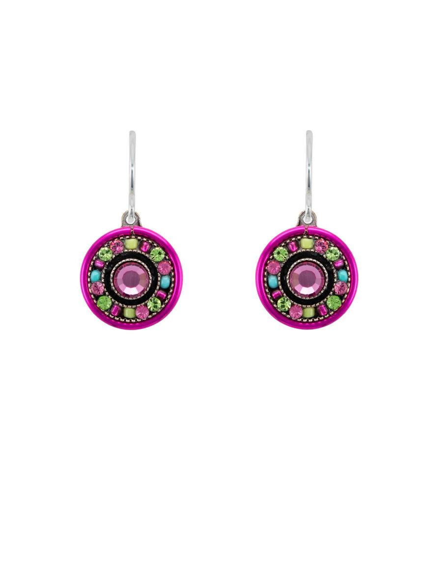 Petite round Dolce Vita earrings, rose