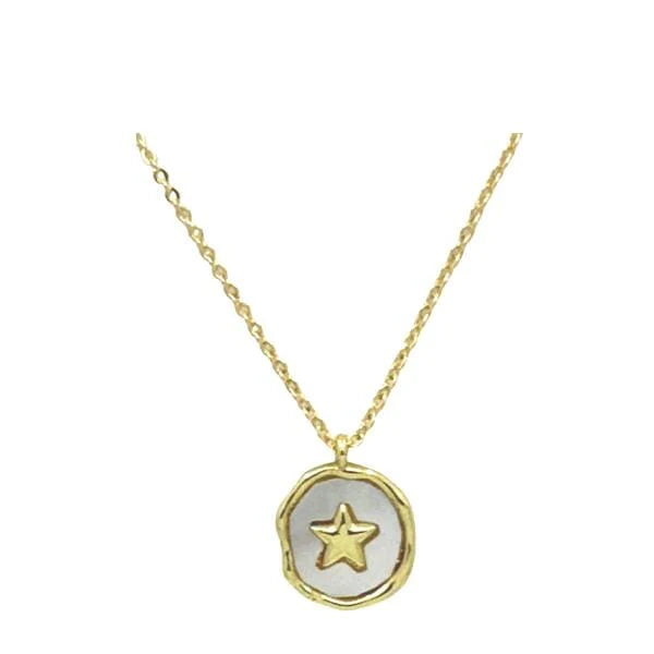 Mother of Pearl and star charm necklace