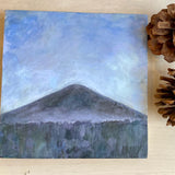 Encaustic Painting of Black Butte #02, 8x8x.75"