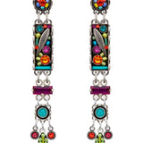Bontanical long post earrings