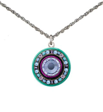 La Dolce Vita Round Mosaic Pendant Necklaces