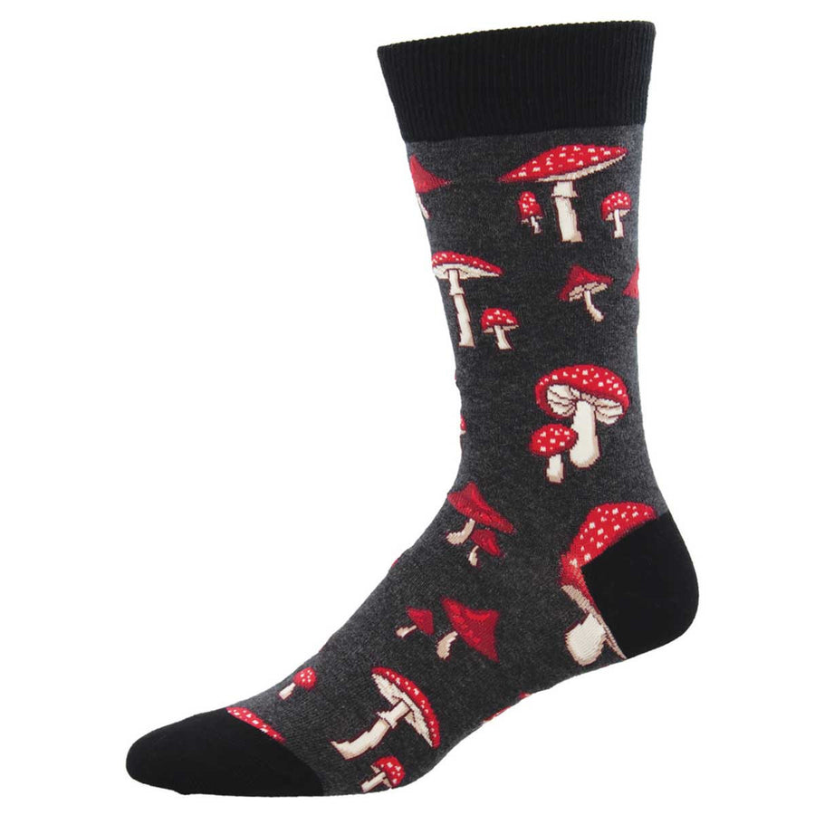 Red and white mushroom socks, 2 sizes