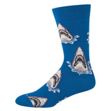 "Shark Attack" socks, men's