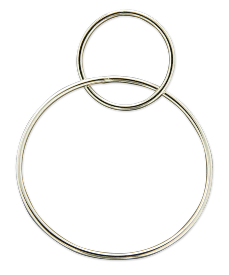 dangling wire post hoop earrings