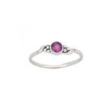 Dainty Birthstone Rings, sterling silver and semiprecious gems