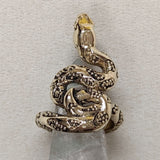Water snake ring, brass