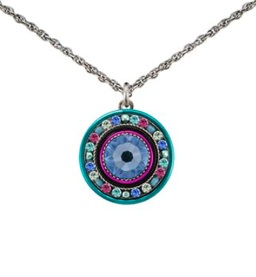 La Dolce Vita Round Mosaic Pendant Necklaces