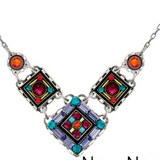 La Dolce Vita petite V-necklace, Multi color or Light Blue