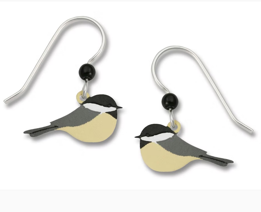 Chickadee earrings