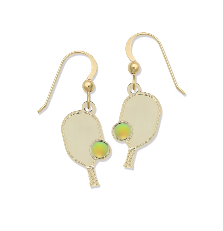 Pickleball dangle earrings
