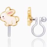 Clip on earrings, non-slip silicone clips