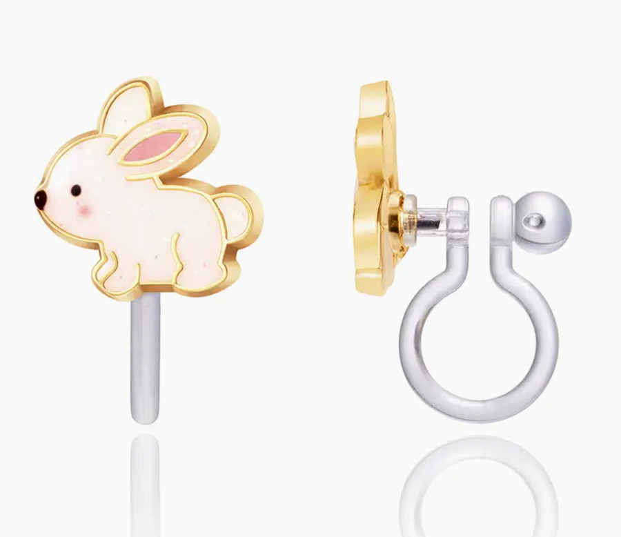 Clip on earrings, non-slip silicone clips