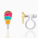 Clip on earrings, non-slip silicone clips