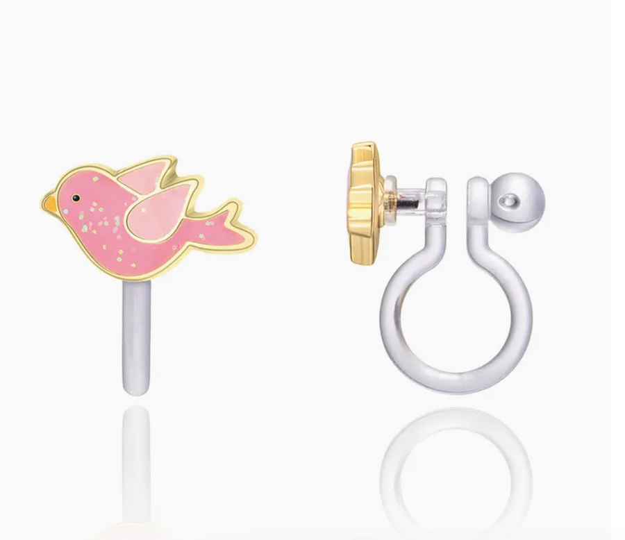 Clip on earrings, non-slip silicone clips