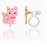Clip on earrings, non-slip silicone clips