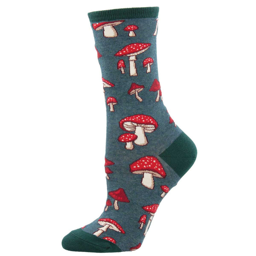 Red and white mushroom socks, 2 sizes