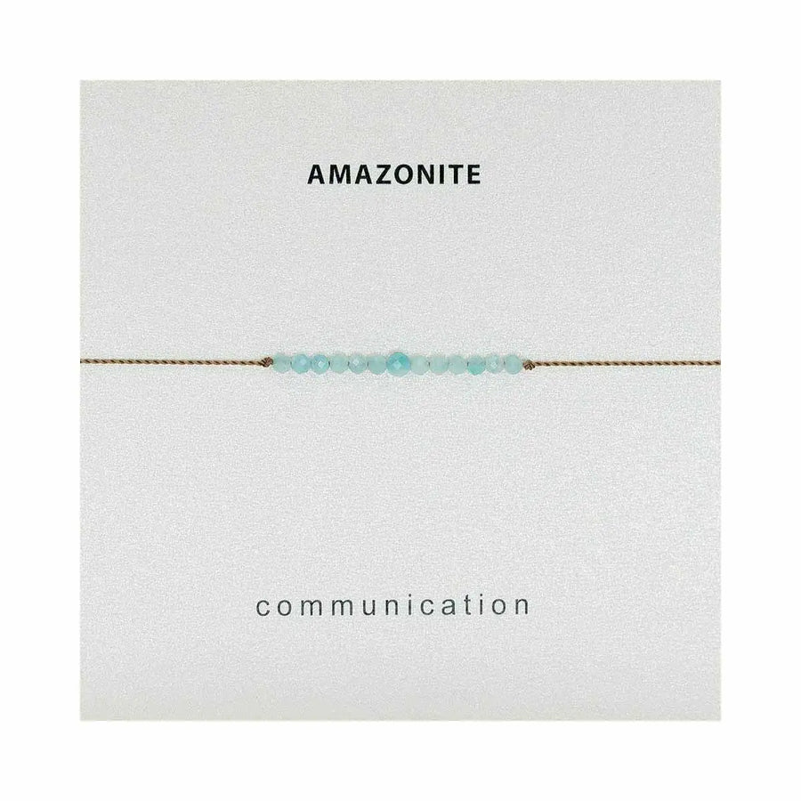 Gemstones on adjustable cord bracelets, assorted stones