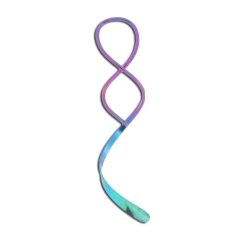 Classic Spiral earrings in sterling silver, 14k gold filled, and niobium, Mark steel