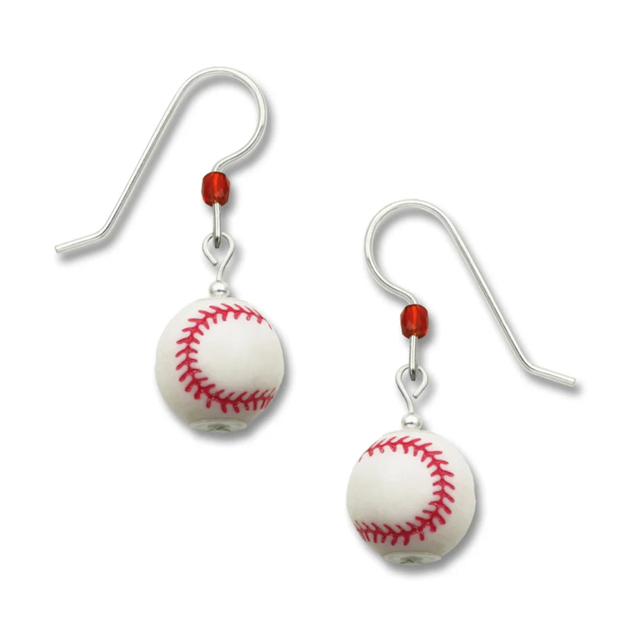 Softball earrings