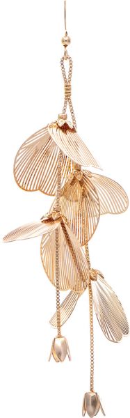 Bellflower Cascade Earrings, gold or silver