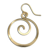 Dangle Koru spiral earrings