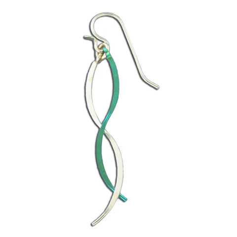 Tango double wave earrings