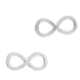 infinity post earrings