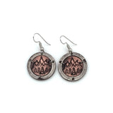 Mountains are calling pewter earrings