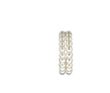 Double braided hoops, sterling silver and gold-filled