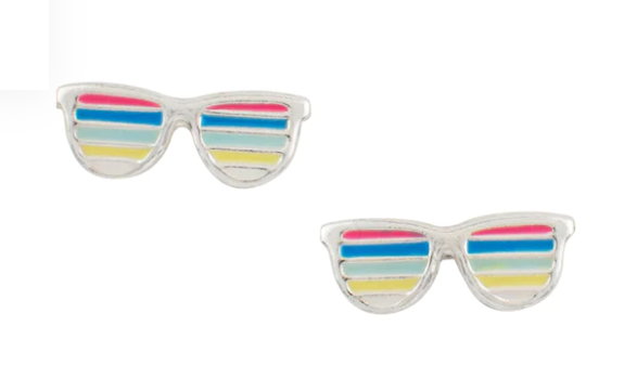 Striped Sunglasses Studs