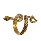 Simple snake ring, brass
