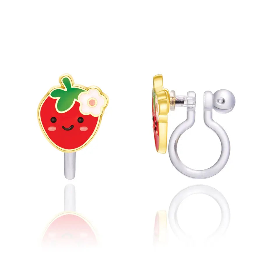 Clip on earrings, non-slip silicone clips