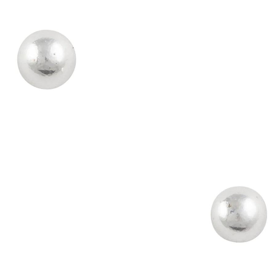 2mm ball stud earrings, sterling silver