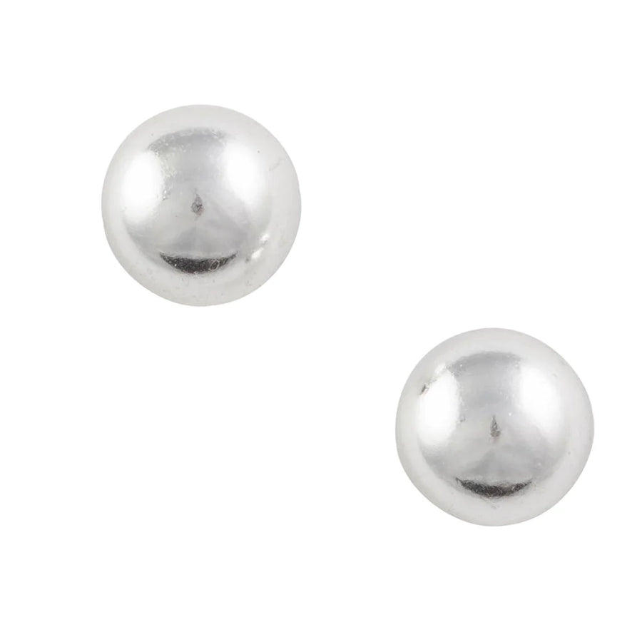 5 mm ball post earrings in sterling silver or gold plated
