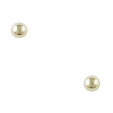 2 mm gold plated ball post earrings
