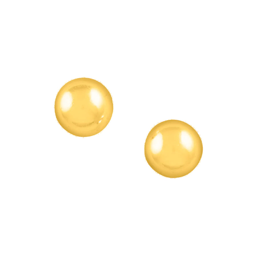 5 mm ball post earrings in sterling silver or gold plated