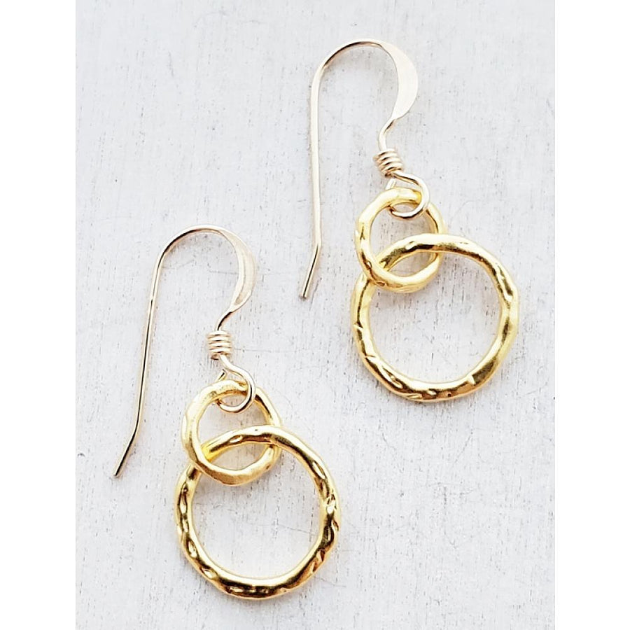 Gold ringlet earrings