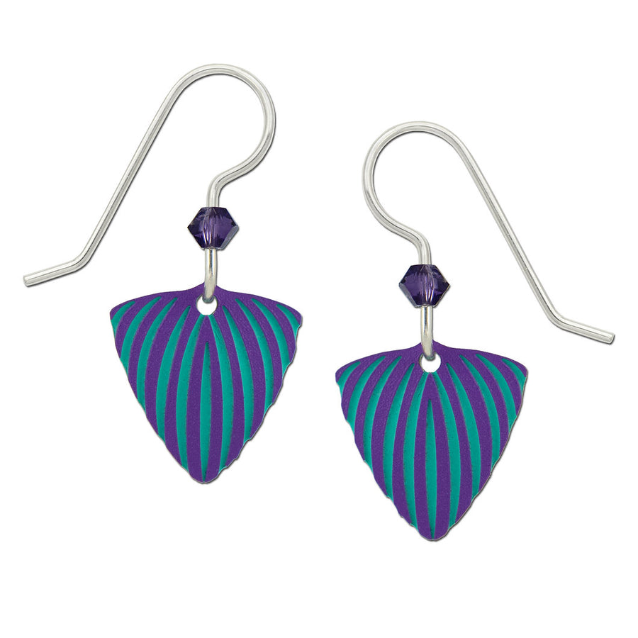 Small Blue Triangle earrings, Adajio