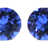 Crystal post earrings in birthstone colors