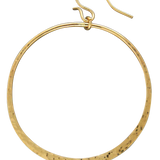 Dangling hoop earrings, sterling silver or gold filled, 2 sizes
