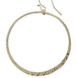 Dangling hoop earrings, sterling silver or gold filled, 2 sizes