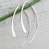 Sterling marquis threader earrings